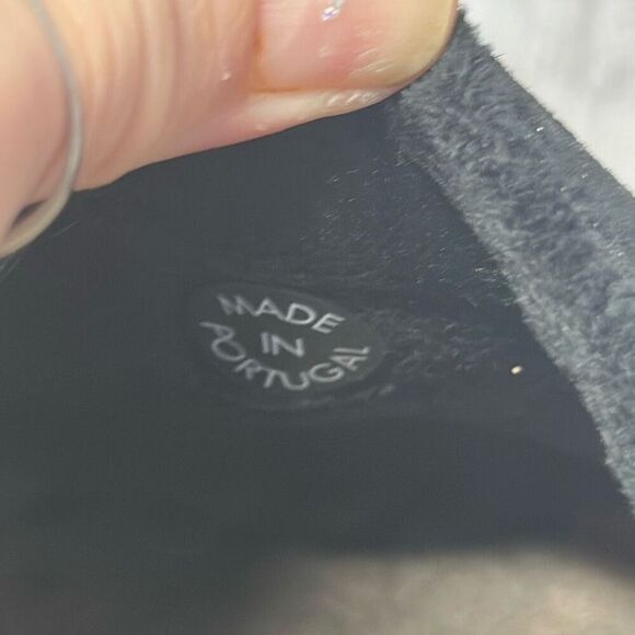 Mephisto Metallic Black Satty Nubuck Clog Mules size 38 Slip on 7.5 US - Picture 9 of 10